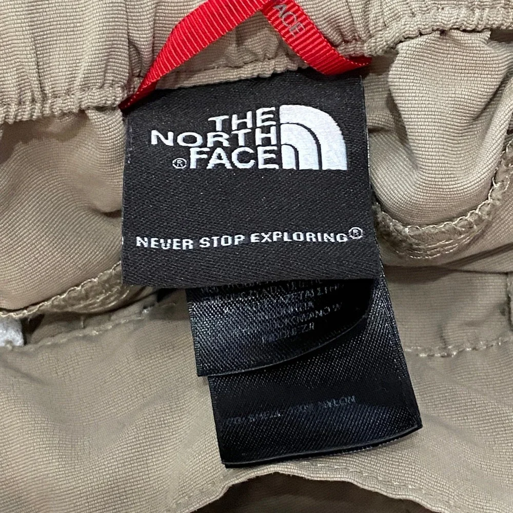 The North Face Mens Paramount Convertible Pants Beige Hiking Cargo Medium